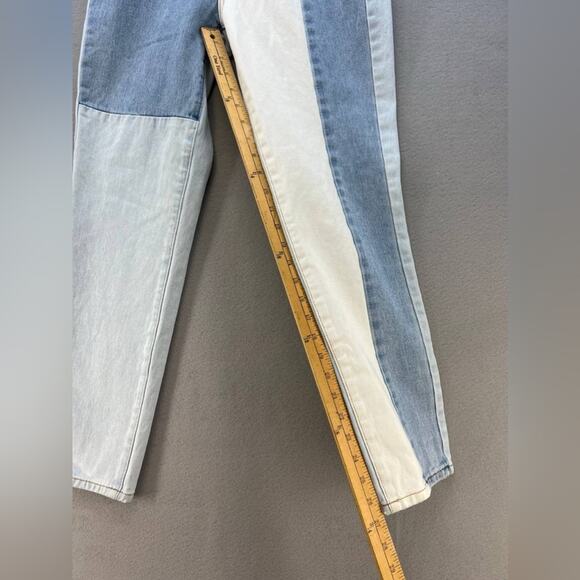 Pacsun Eco Hopper Patch Blue Mom High Rise Jeans Women’s Size 24 - Picture 10 of 15